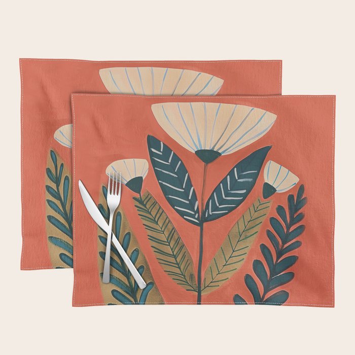 Folk Botanical Bloom Placemat Gallery Image 1