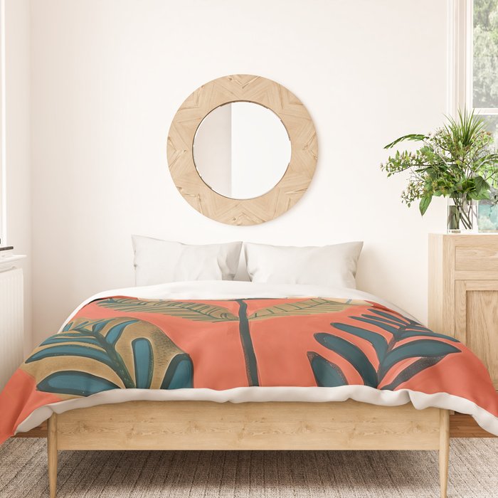 Folk Botanical Bloom Duvet Cover Gallery Image 3