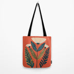 Folk Botanical Bloom Tote Bag Gallery Image 2
