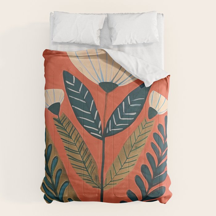 Folk Botanical Bloom Comforter Gallery Image 6