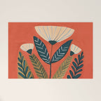 Folk Botanical Bloom Welcome Mat Gallery Image 1
