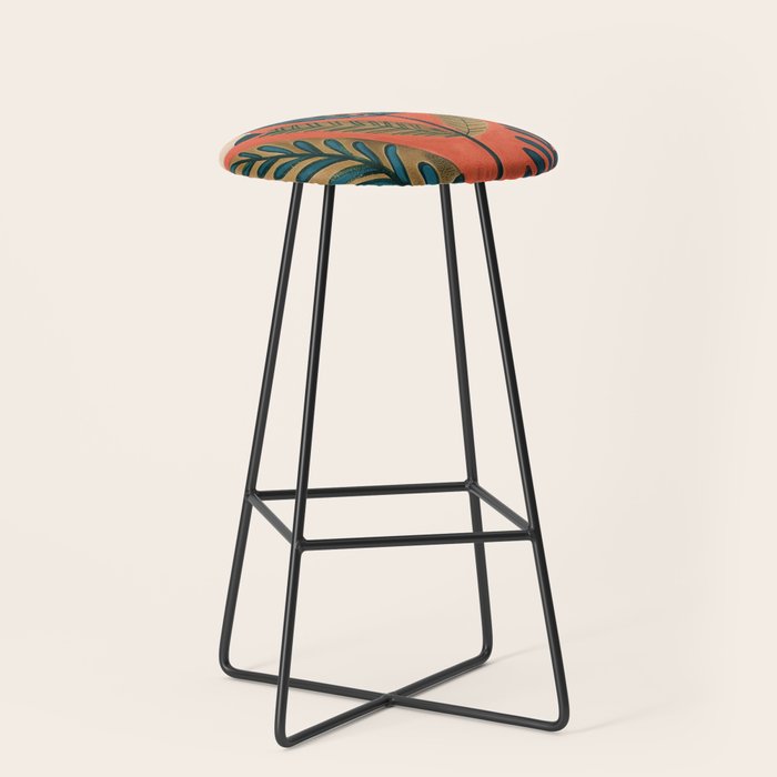 Folk Botanical Bloom Stool Gallery Image 1