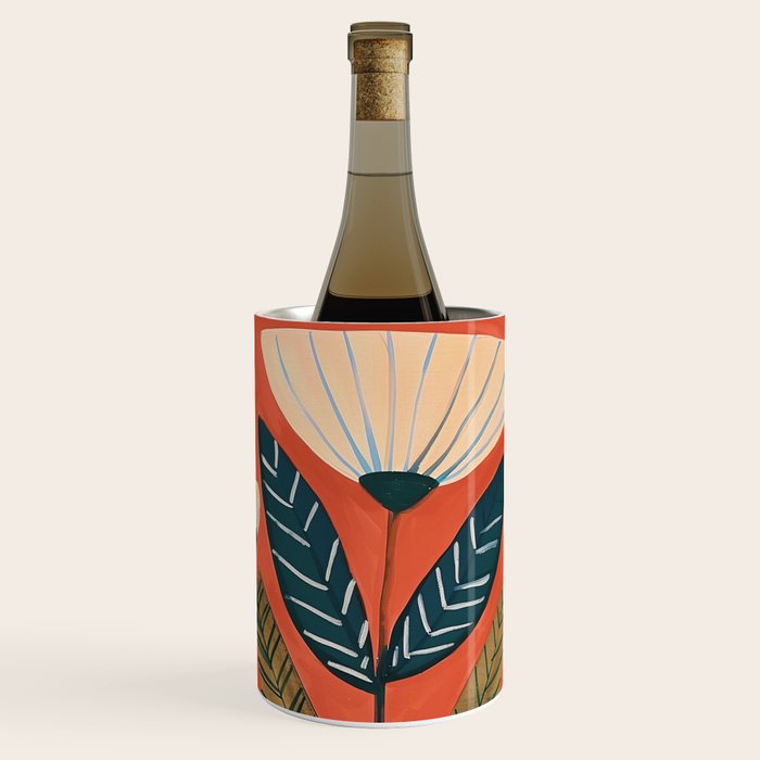 Folk Botanical Bloom Wine Chiller Gallery Image 1