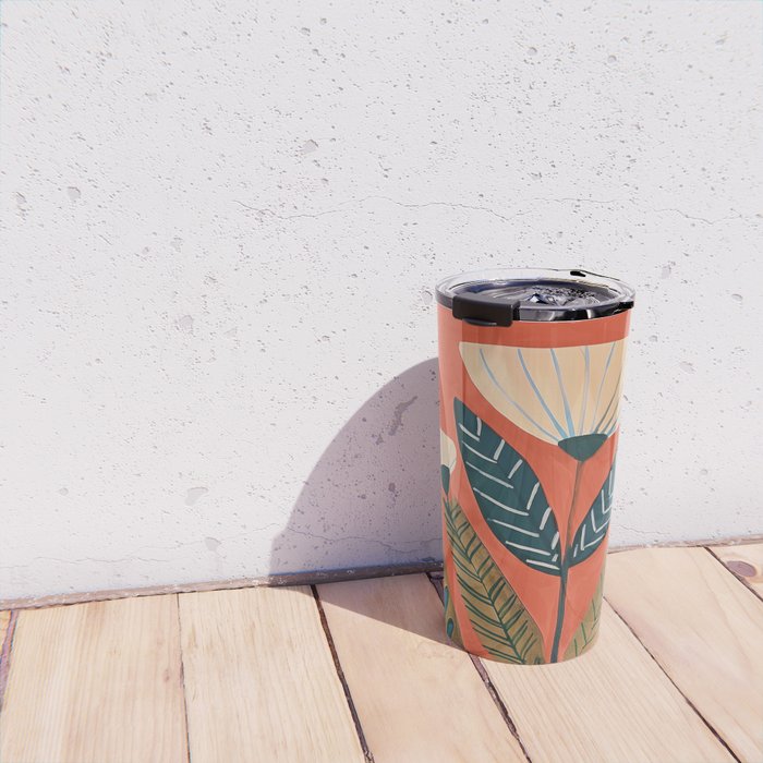 Folk Botanical Bloom Travel Mug Gallery Image 4