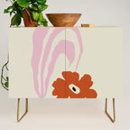 Dropping pink flower  Credenza Gallery Image 1