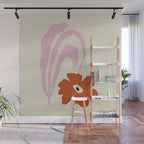 Dropping pink flower  Wall Mural Gallery Image 1