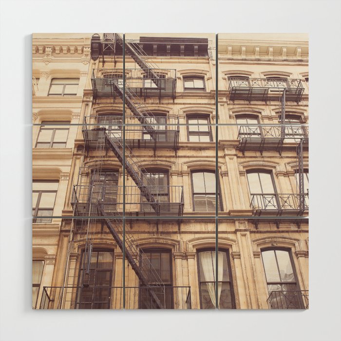 SoHo New York City Architecture Photography Wood Wall Art Gallery Image 1
