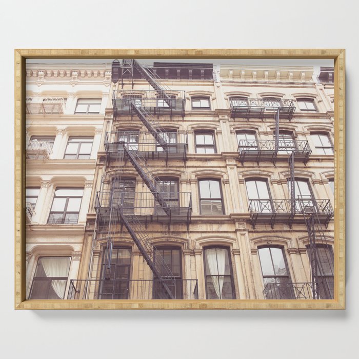 SoHo New York City Architecture Photography Serving Tray Gallery Image 1