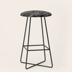 Gothic Rose in Black and White Stool Gallery Image 1