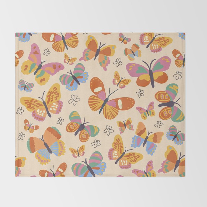 Butterflies Throw Blanket Gallery Image 2