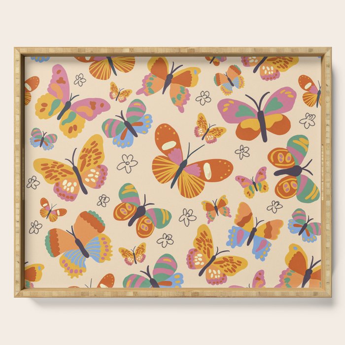 Butterflies Serving Tray Gallery Image 1