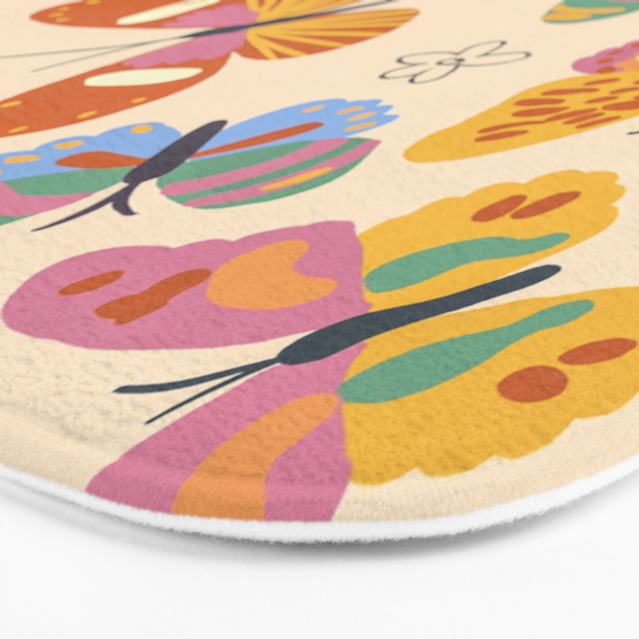 Butterflies Bath Mat Gallery Image 3