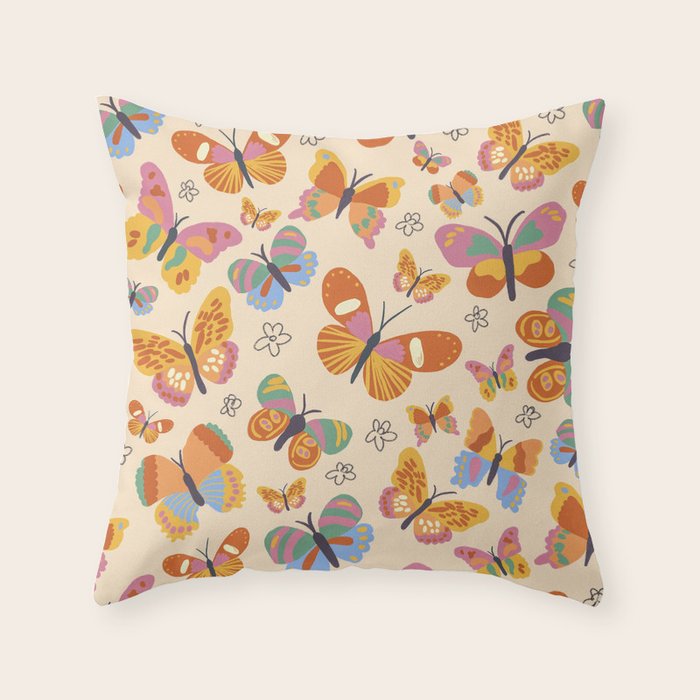 Butterflies Throw Pillow Gallery Image 6