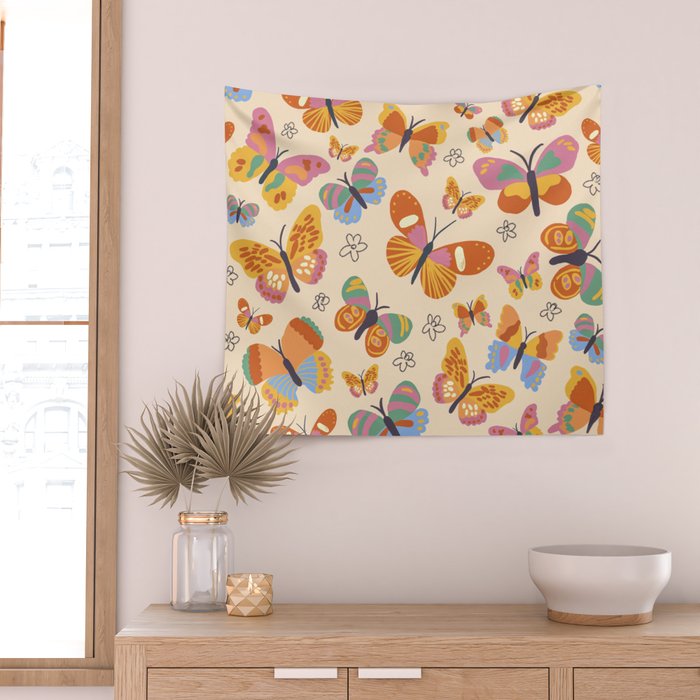 Butterflies Wall Tapestry Gallery Image 2