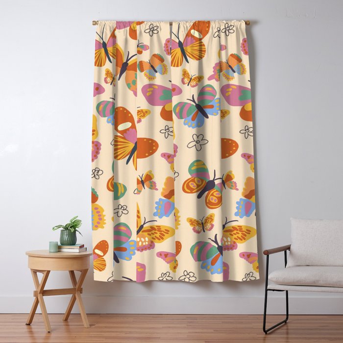 Butterflies Window Curtain Gallery Image 5