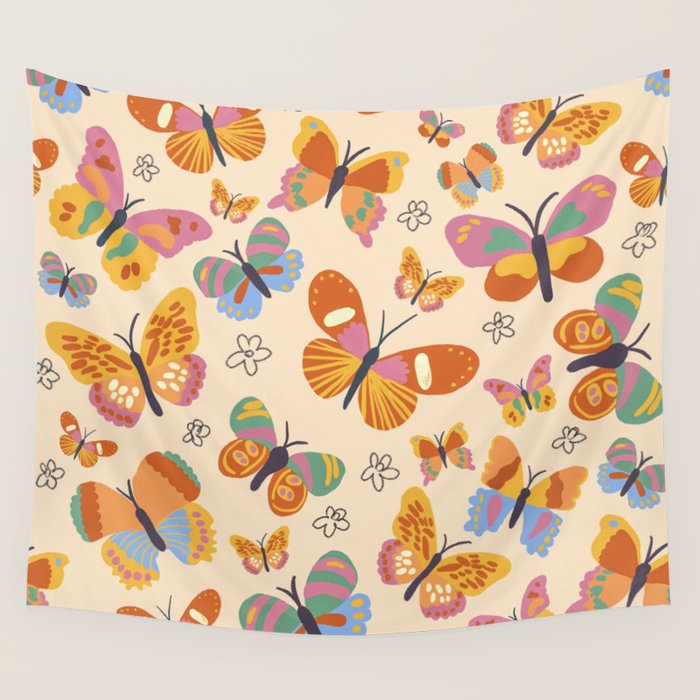 Butterflies Wall Tapestry Gallery Image 4