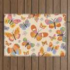 Butterflies Outdoor Rug Gallery Image 1