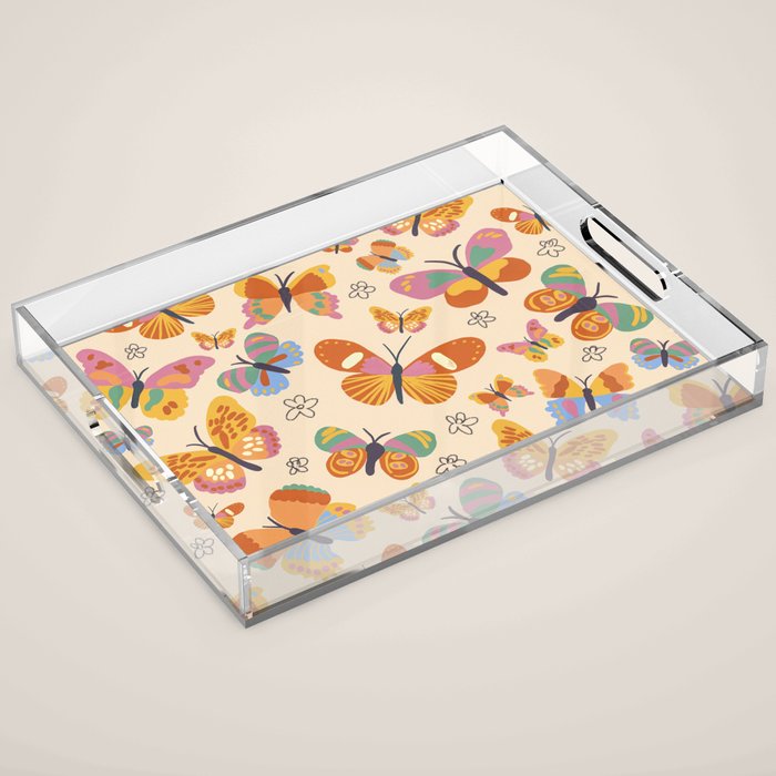 Butterflies Acrylic Tray Gallery Image 1