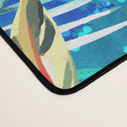 Tropical Jungle Pool | Forest Pop of Color Botanical | Travel Wild Plants Eclectic Watercolor Swim  Desk Mat Gallery Image 4