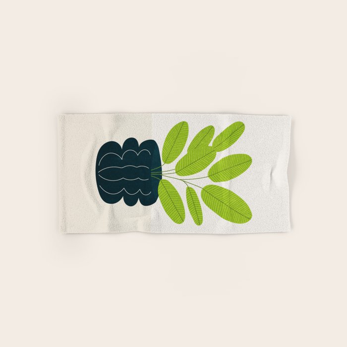 Black Pearl Vase & Spring Bud Leaves: Vases & Stuff 02 Bath Towel Gallery Image 1