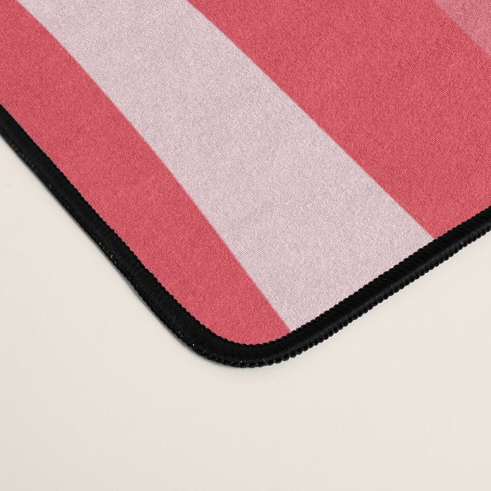 Retro Liquid Swirl Abstract Pattern Cherry Red Pink Desk Mat Gallery Image 4