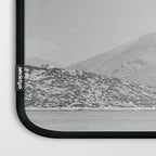 Steady As She Goes; aircraft coming in for an island landing black and white photography- photographs Laptop Sleeve Gallery Image 3