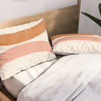Terracotta Mid Century Abstract Rainbow Arches Pillow Sham Gallery Image 2