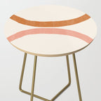 Terracotta Mid Century Abstract Rainbow Arches Side Table Gallery Image 2