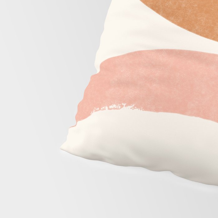 Terracotta Mid Century Abstract Rainbow Arches Pillow Sham Gallery Image 4