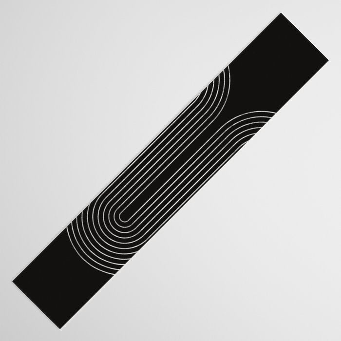 Mid-Century Modern No.18 - Woodblock Print Table Runner Gallery Image 3