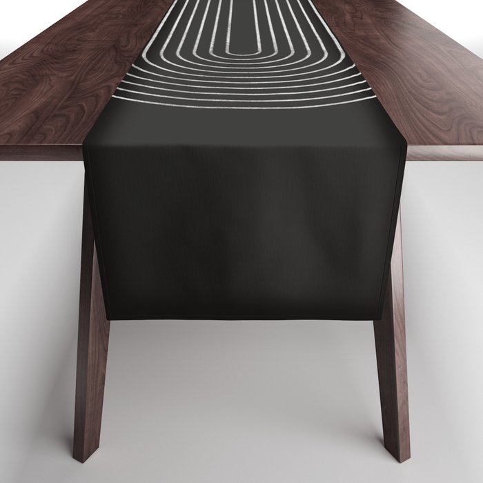 Mid-Century Modern No.18 - Woodblock Print Table Runner Gallery Image 1