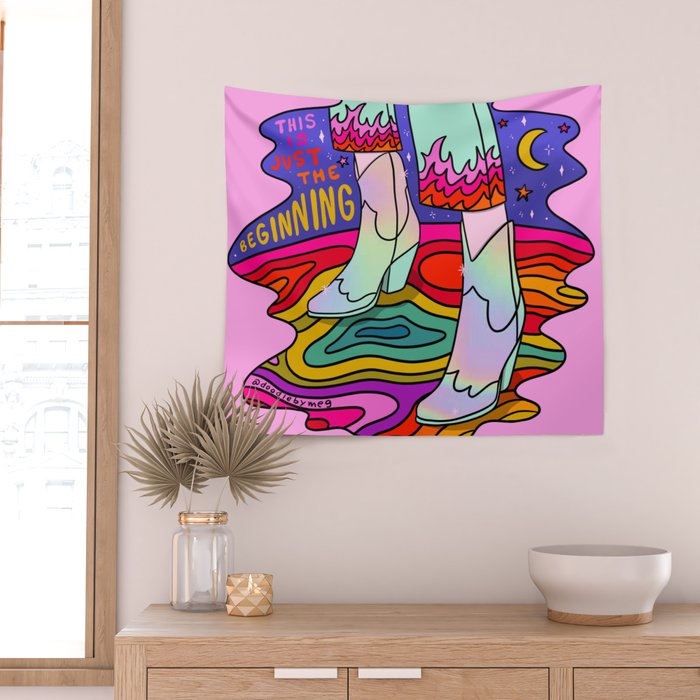 Just the Beginning Wall Tapestry Gallery Image 2