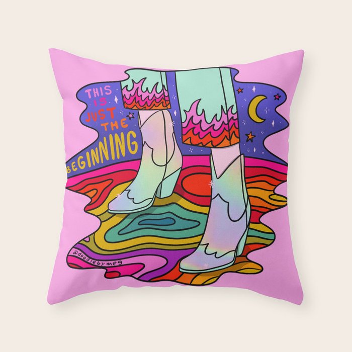 Just the Beginning Throw Pillow Gallery Image 6