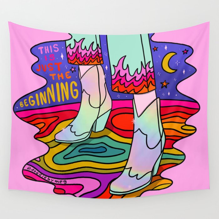 Just the Beginning Wall Tapestry Gallery Image 4