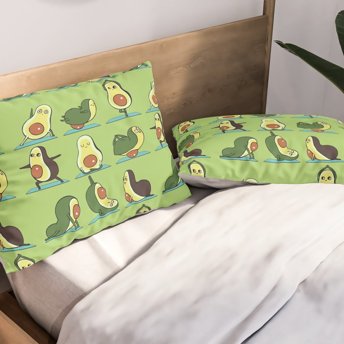 Avocado Yoga Pillow Sham Gallery Image 2