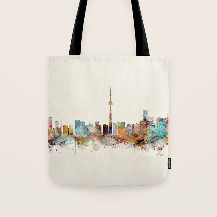Toronto Ontario skyline Tote Bag Gallery Image 1