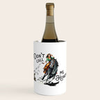 "Don't Call Me Honey" Cowgirl On Horseback Shooting a Rattlesnake Wine Chiller Gallery Image 1