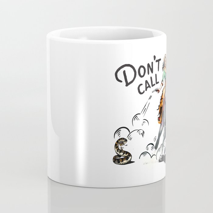 "Don't Call Me Honey" Cowgirl On Horseback Shooting a Rattlesnake Coffee Mug Gallery Image 4
