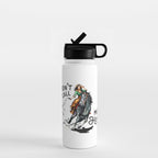 "Don't Call Me Honey" Cowgirl On Horseback Shooting a Rattlesnake Water Bottle Gallery Image 1