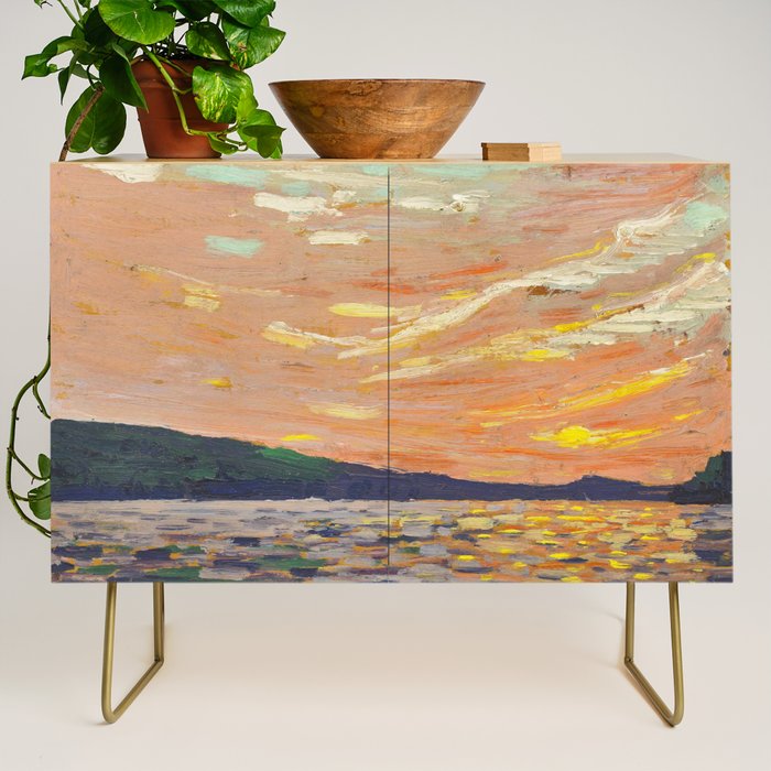 Tom Thomson Smoke Lake Canadian Landscape Artist Credenza Gallery Image 1