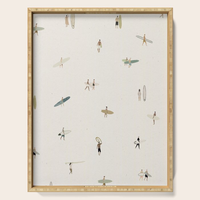 Tiny Surfers Serving Tray Gallery Image 1