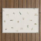 Tiny Surfers Outdoor Rug Gallery Image 1