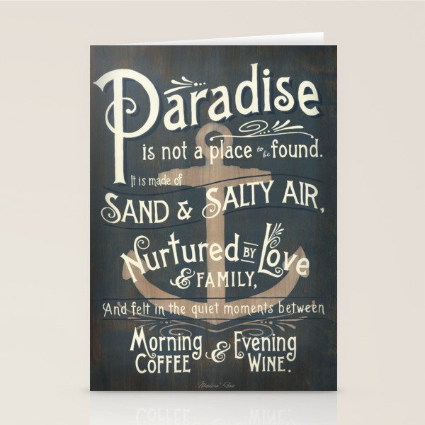 Paradise Stationery Card Gallery Image 1