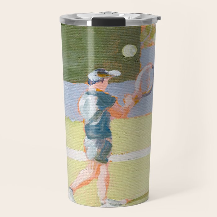 Tennis Player Travel Mug Gallery Image 1
