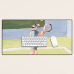 Tennis Player Desk Mat Gallery Image 1
