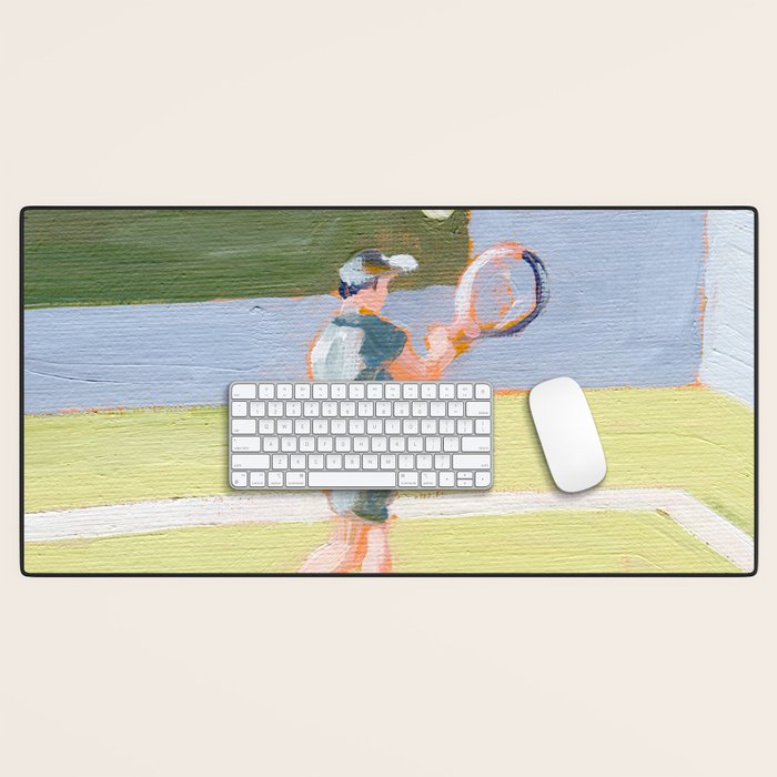 Tennis Player Desk Mat Gallery Image 1