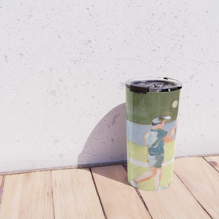 Tennis Player Travel Mug Gallery Image 4