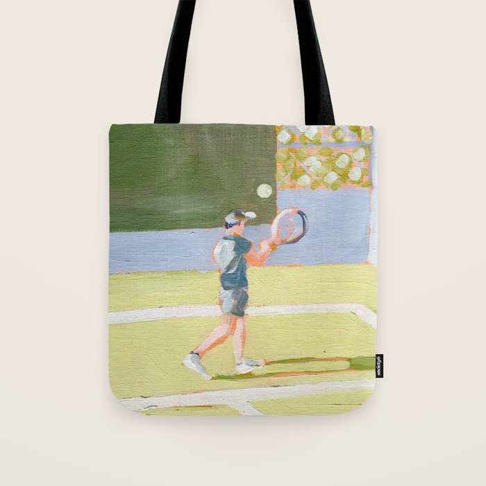 Tennis Player Tote Bag Gallery Image 1