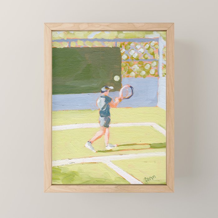 Tennis Player Mini Art Print Gallery Image 1