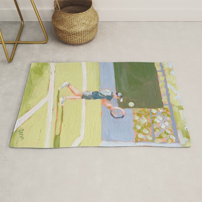 Tennis Player Rug Gallery Image 1